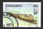 Sellos del Mundo : Africa : Zimbabwe : 628 - Tren