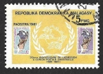 Stamps Madagascar -  627 - XX Aniversario de la Entrada de Madagascar en la UPU