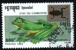 Stamps Cambodia -  Fauna voladora