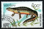 Stamps Laos -  serie-Reptiles y anfibios