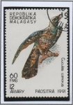 Stamps Madagascar -  Aves, Circulas canorus