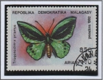 Stamps Madagascar -  Mariposas, Trogonoptera priamus