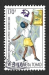 Stamps : Africa : Chad :  584C - Día Mundial del Correo