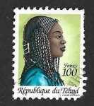Stamps : Africa : Chad :  589 - Peinado Tradicional
