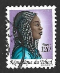 Stamps Chad -  590 - Peinado Tradicional