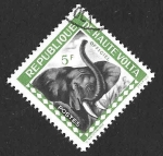Sellos de Africa - Burkina Faso -  O2 - Cabeza de Elefante