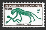 Stamps Benin -  J30 - Pantera y Hombre
