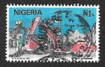 Sellos de Africa - Nigeria -  499 - Construcción en Nigeria