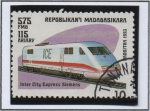 Stamps Madagascar -  Locomotoras Modernas; Siemens Inter-City Express