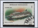 Stamps Madagascar -  Barcos: Crucero Japones