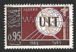 Stamps : Africa : Algeria :  340 - I Centenario de la Unión Internacional de Comunicaciones (UIT)