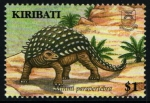 Stamps Oceania - Kiribati -  serie- Dinosaurios