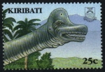 Stamps : Oceania : Kiribati :  serie- Dinosaurios
