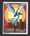 Stamps : Asia : Lebanon :  485 - Paloma de la Paz