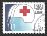 Stamps : Asia : Lebanon :  B20 - Cruz Roja