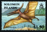 Stamps Oceania - Solomon Islands -  serie- Dinosaurios