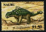 Sellos del Mundo : Oceania : Naur� : serie- Dinosaurios
