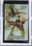 Stamps : Asia : Malaysia :  Mariposas, Gran mormon