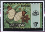 Stamps : Asia : Malaysia :  Mariposas; Gran punta d