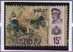 Stamps Malaysia -  Mariposas, Pensamiento Azul