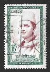Stamps Morocco -  3 - Sultán Mohammed V de Marruecos