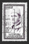 Stamps Morocco -  4 - Sultán Mohammed V de Marruecos