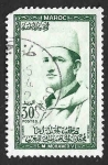 Stamps Morocco -  5 - Sultán Mohammed V de Marruecos
