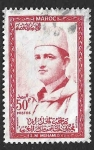 Stamps Morocco -  6 - Sultán Mohammed V de Marruecos