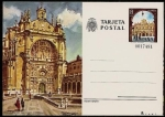 Stamps Spain -  Tarjeta entero Postal  Salamanca - Convento de San Esteban+Plaza Mayor
