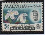 Stamps Malaysia -  Orquídeas,	Fruta de la mantequilla