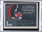 Sellos de Asia - Maldivas -  Centenario d' l' Cruz Roja Internacional