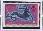 Stamps : Asia : Maldives :  Capricornio