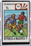 Stamps : Asia : Maldives :  Copa Mundial, Munich