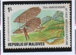Stamps : Asia : Maldives :  Planeador d