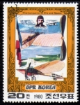 Stamps North Korea -  1980 Conquistadores del cielo y el espacio: Bleriot