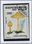 Stamps Mali -  Hongos, lepiota cortinarius