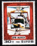 Sellos de Asia - Corea del norte -  1980 Conquistadores del cielo y el espacio: Fokker