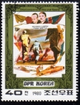 Sellos de Asia - Corea del norte -  1980 Conquistadores del cielo y el espacio: Campini y  Whittle