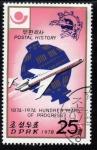 Stamps North Korea -  1978 100 años de  historia del correo