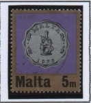 Stamps : Europe : Malta :  Monedas, Cruz d