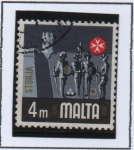 Stamps : Europe : Malta :  Historia, Caballeros