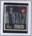 Stamps Malta -  Historia, Caballeros