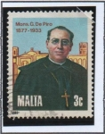 Stamps Malta -  Monseñor Giuseppe d' Piro 1877-1933