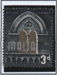 Sellos de Europa - Malta -  Historia d' Malta, Arco, Palazzo Gatto Murina, Notabile