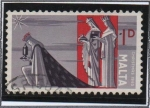 Stamps : Europe : Malta :  Los Reyes Magos