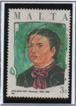 Sellos de Europa - Malta -  Adelaida Cini 1838-1885