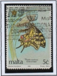 Stamps Malta -  Mariposas, Papilio machaon