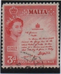 Sellos de Europa - Malta -  Isabel y Proclamación de 1942