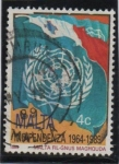 Sellos de Europa - Malta -  25 Anv. d' l' independencia, Bandera de las Naciones Unidas 