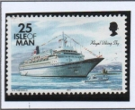 Stamps : Europe : Isle_of_Man :  Barcos, "Royal Viking Sky"